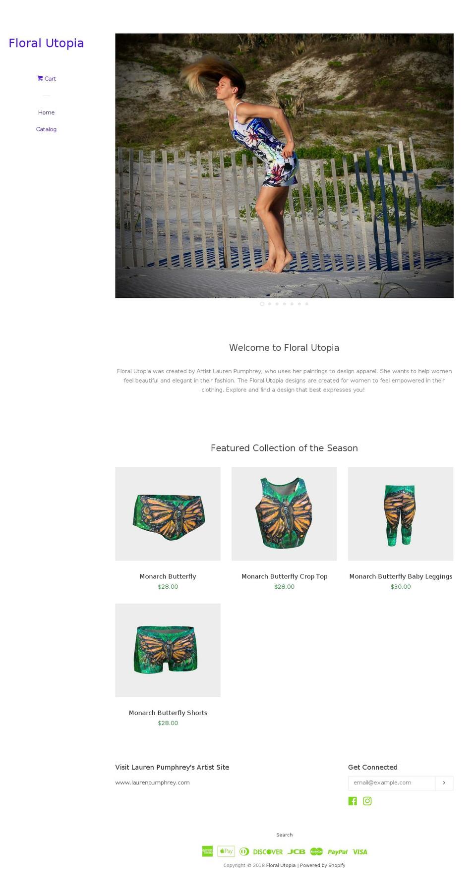 floralutopia.com shopify website screenshot