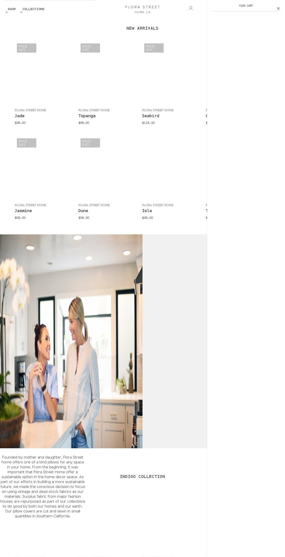 florastreethomeca.com shopify website screenshot