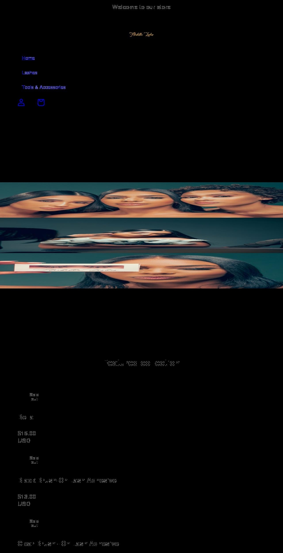 florbellalashes.com shopify website screenshot