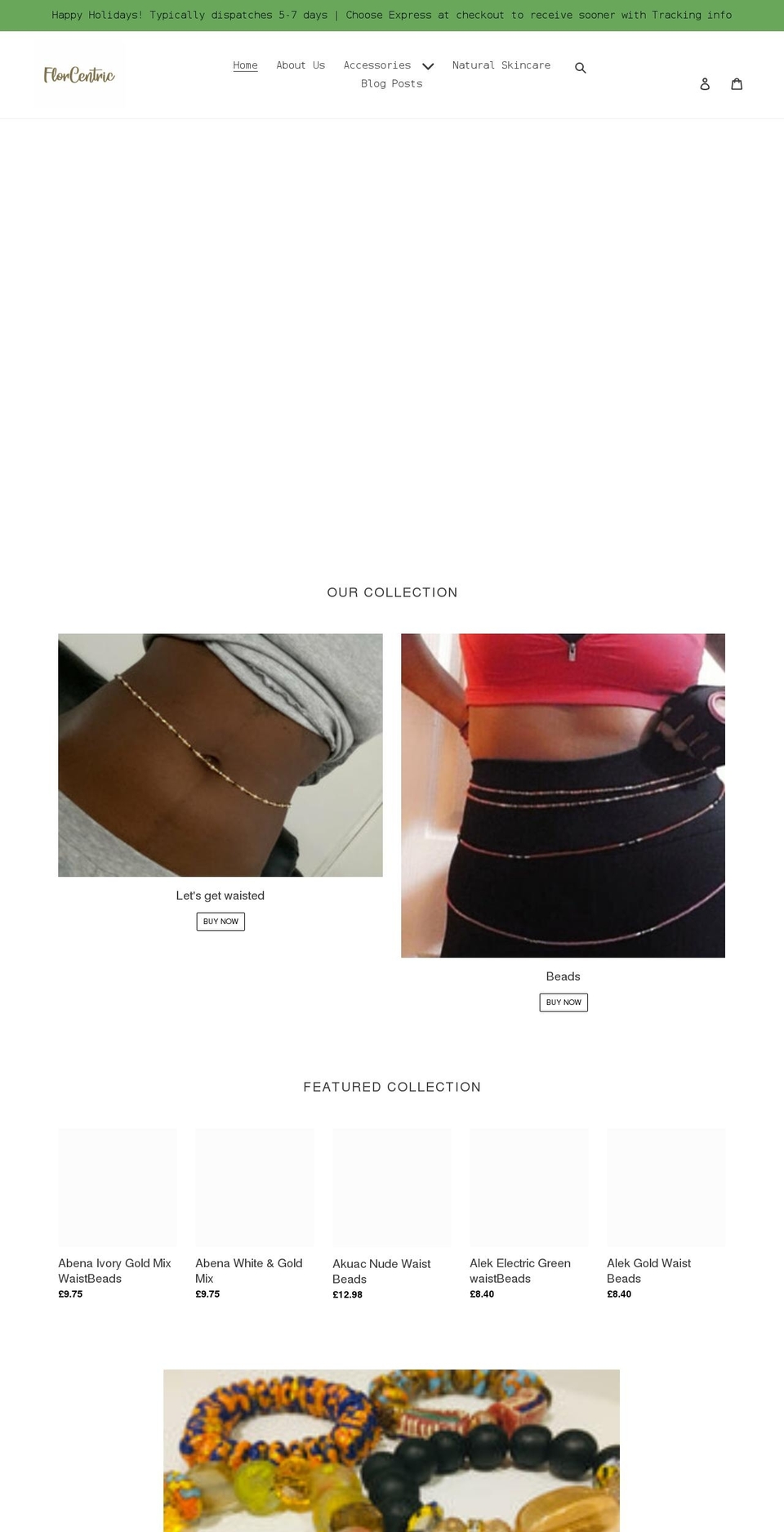 florcentric.com shopify website screenshot