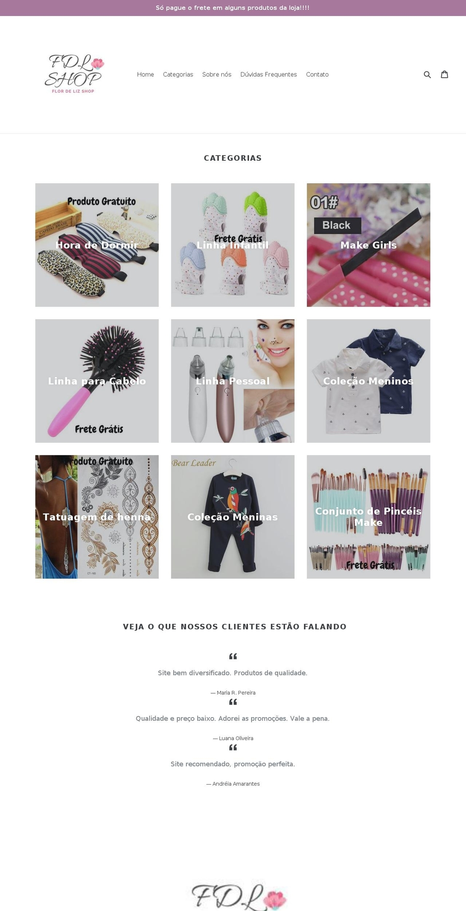 flordelizshop.com — Shopify storefront screenshot