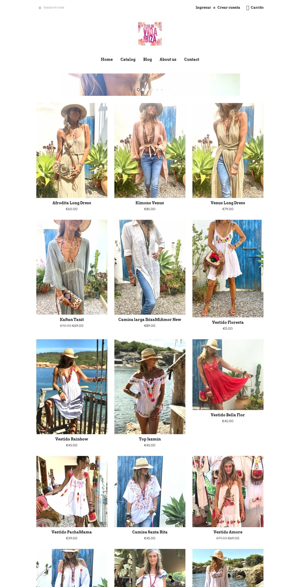 flordevidaibiza.com — Shopify storefront screenshot