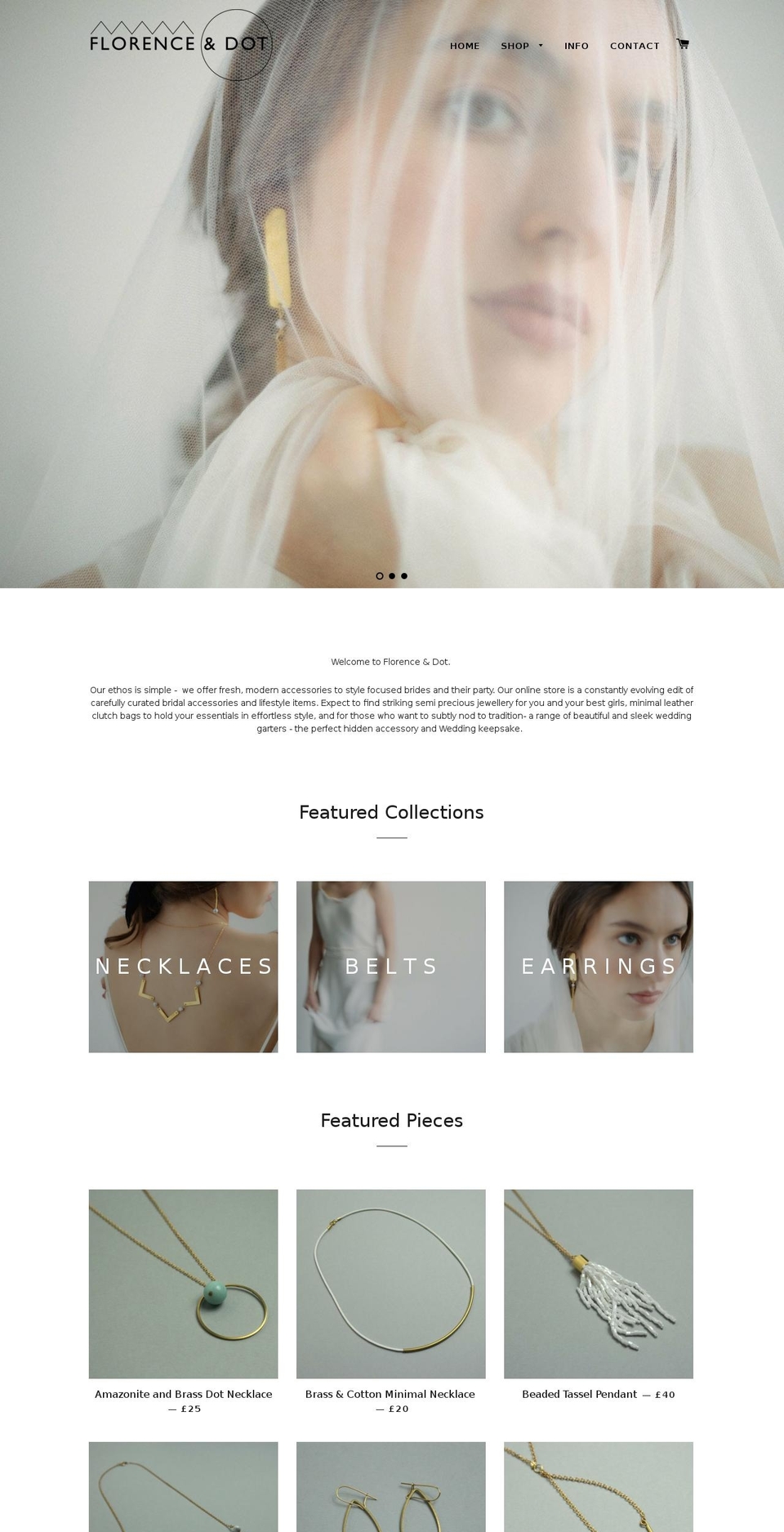 florenceanddot.com shopify website screenshot