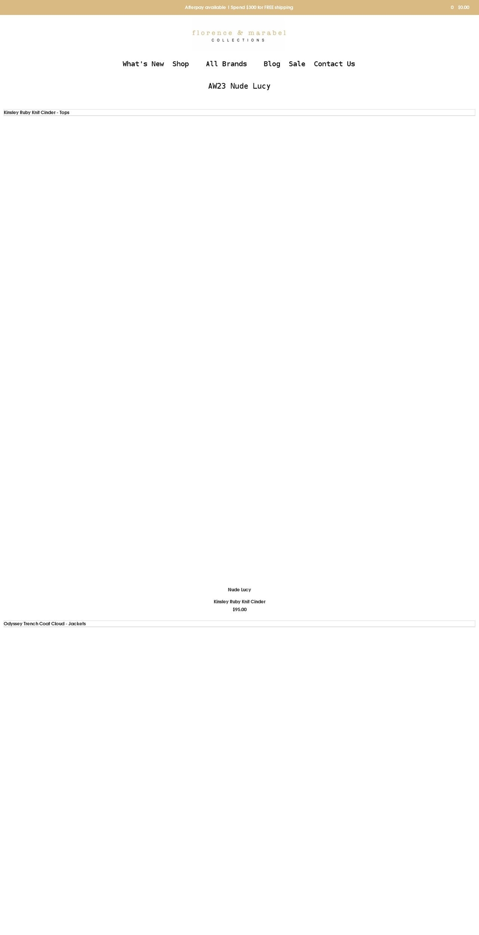 florenceandmarabel.com.au shopify website screenshot