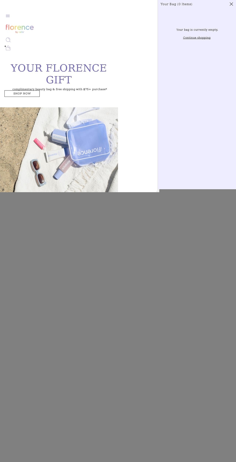 florencebymills.com shopify website screenshot