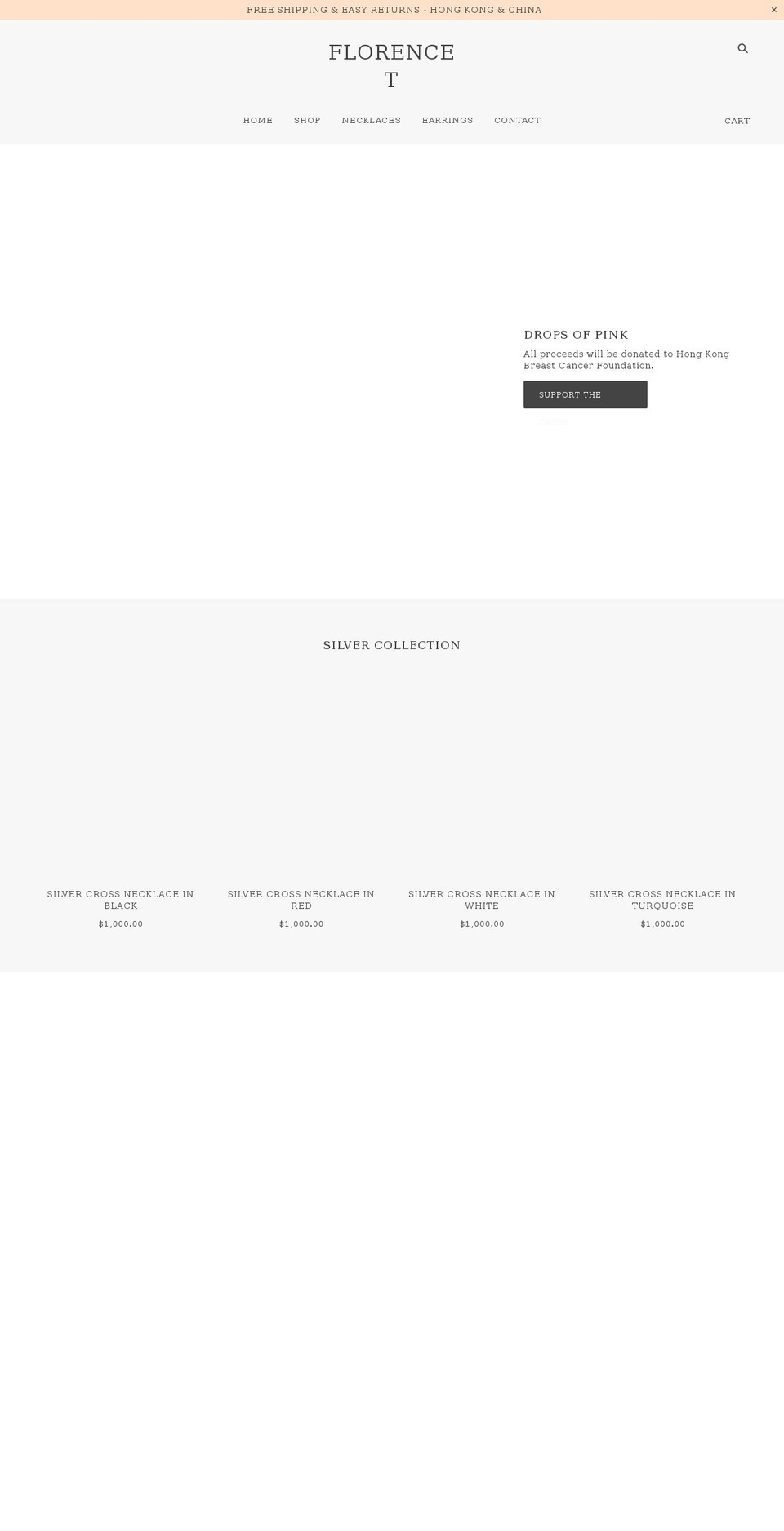 florencet.com shopify website screenshot