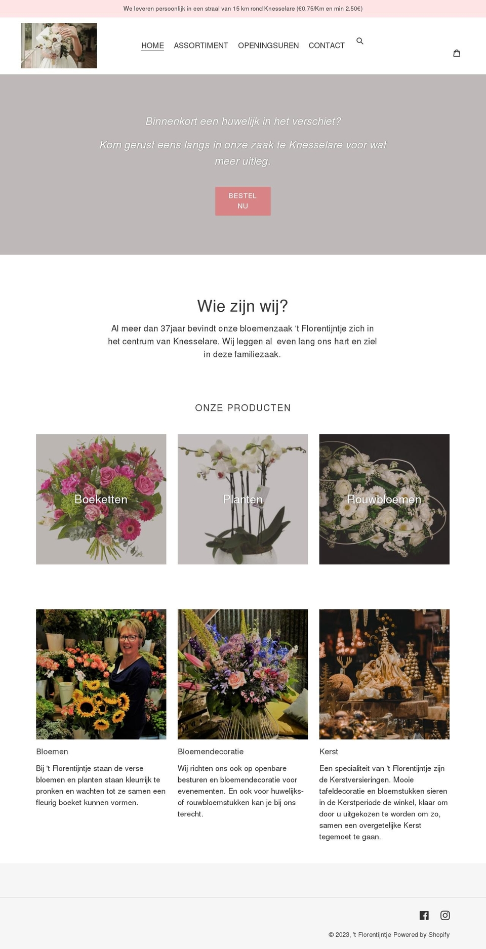 florentijntje.be shopify website screenshot