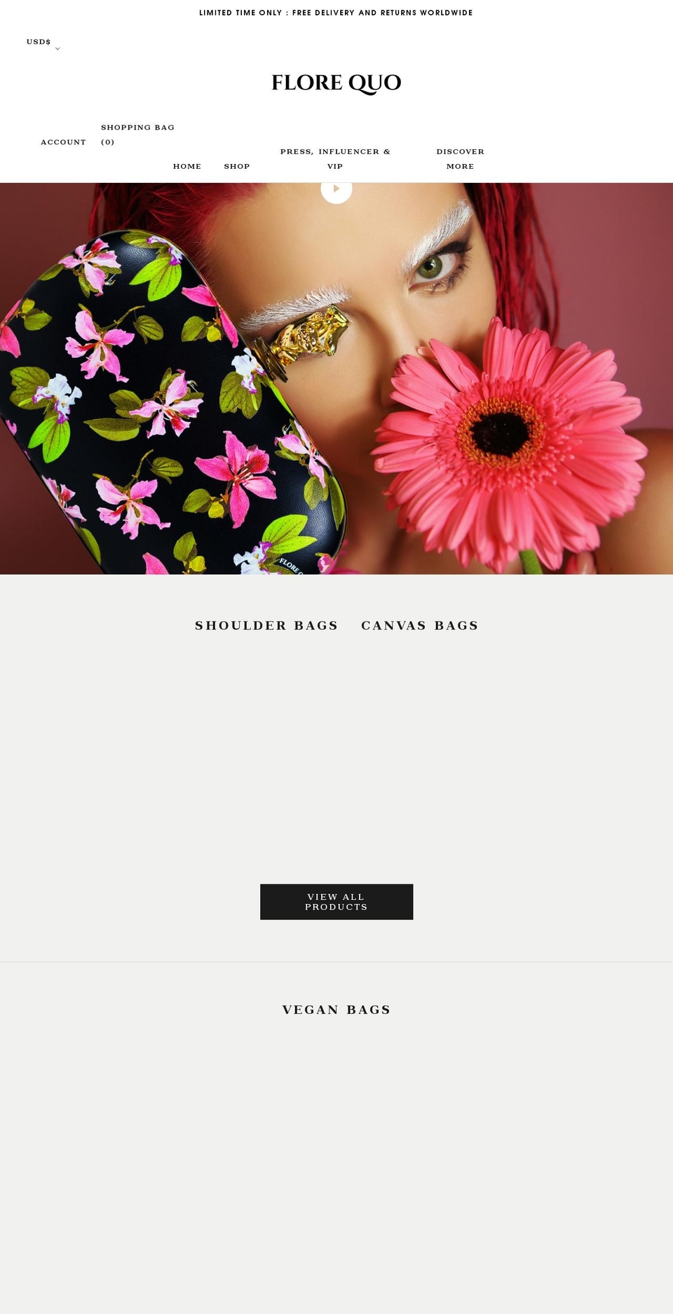florequo.com shopify website screenshot
