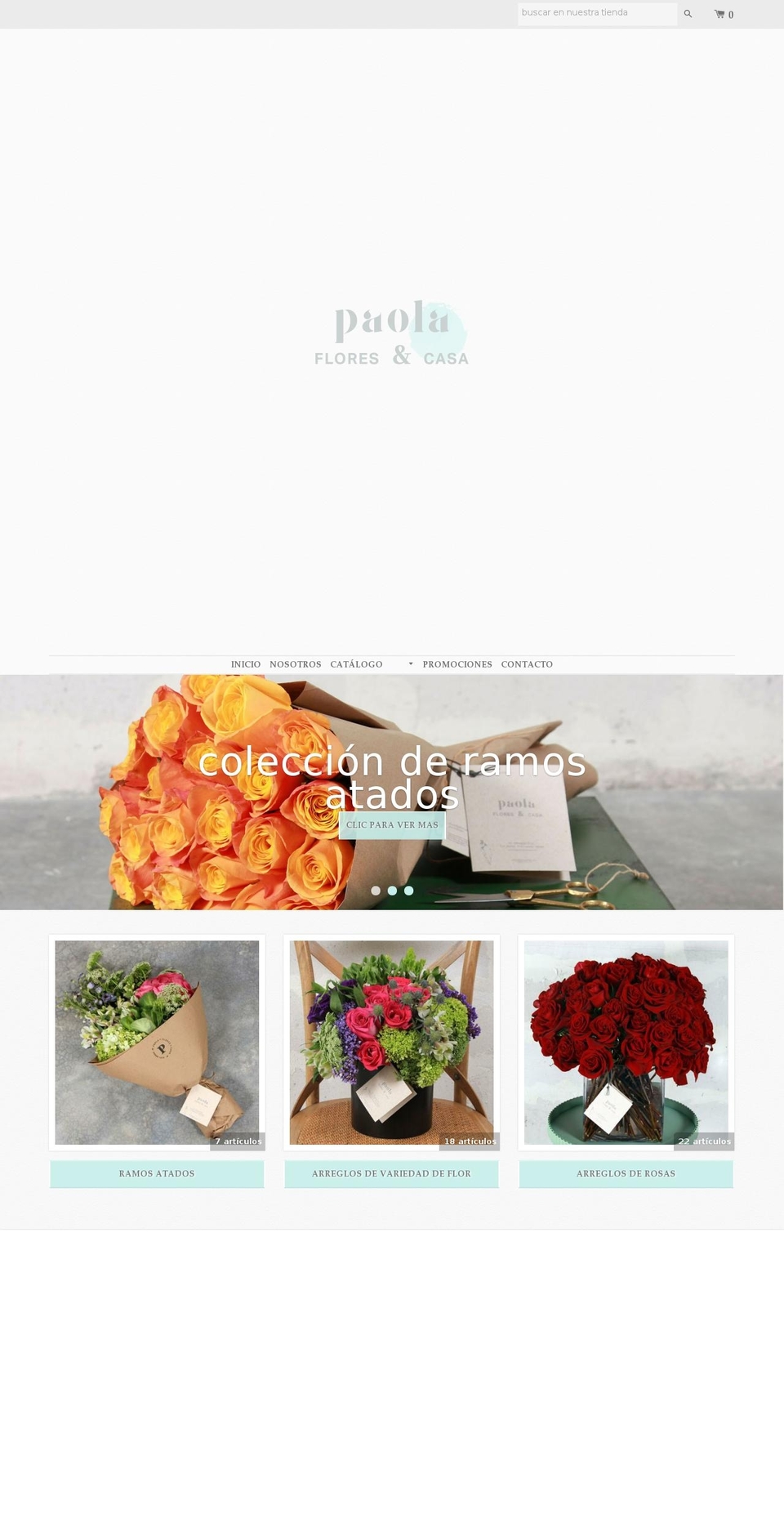 floreriapaola.com shopify website screenshot