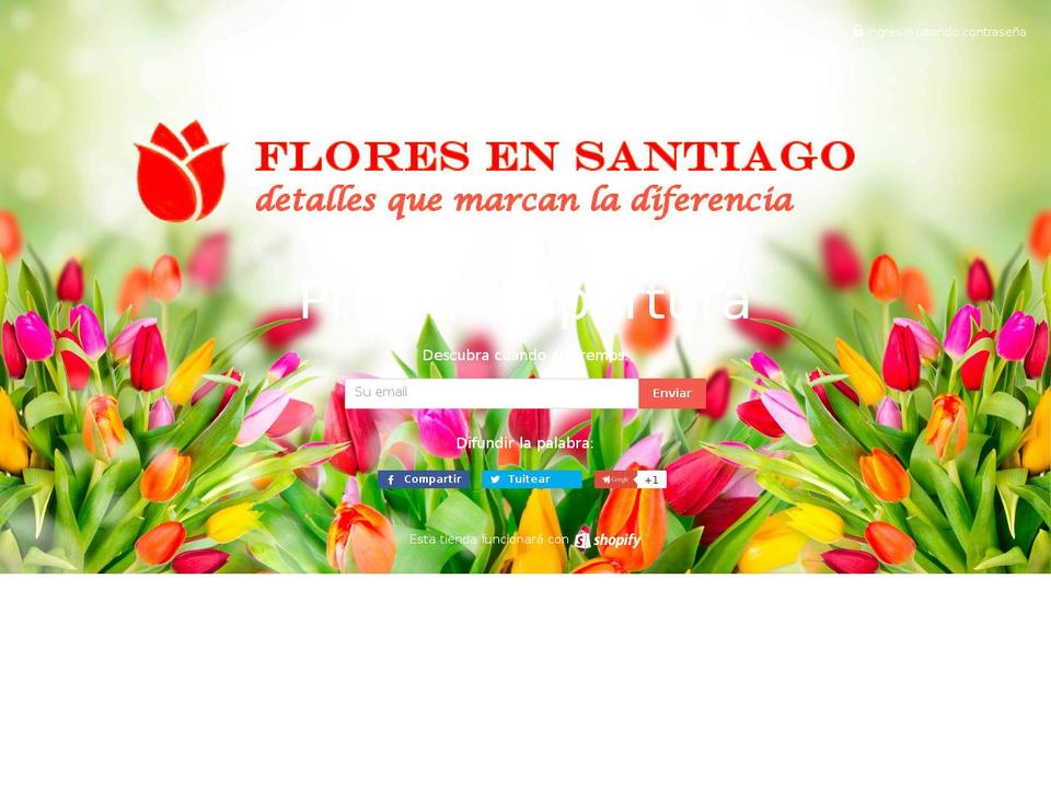 floresenchile.cl shopify website screenshot