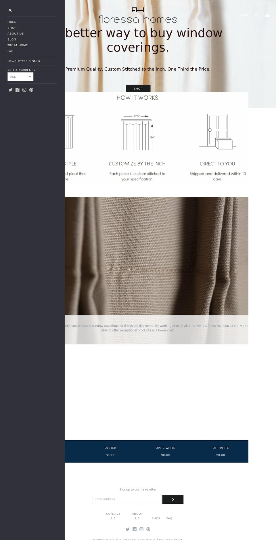 floressa.co.uk shopify website screenshot