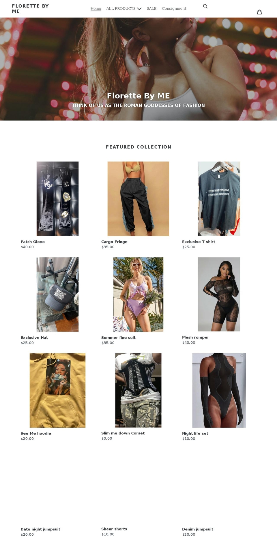 florettebyme.com shopify website screenshot