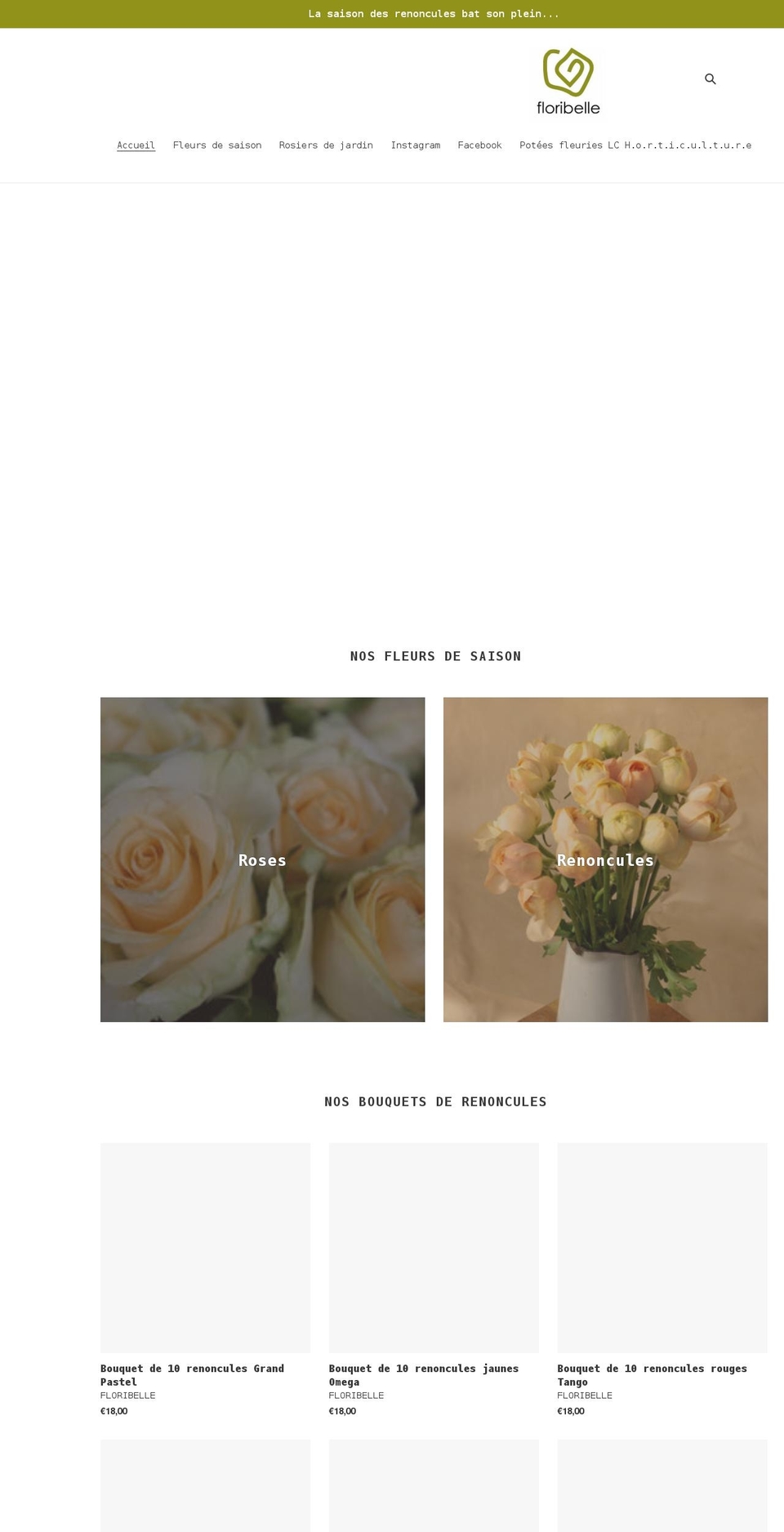 floribelle.fr shopify website screenshot