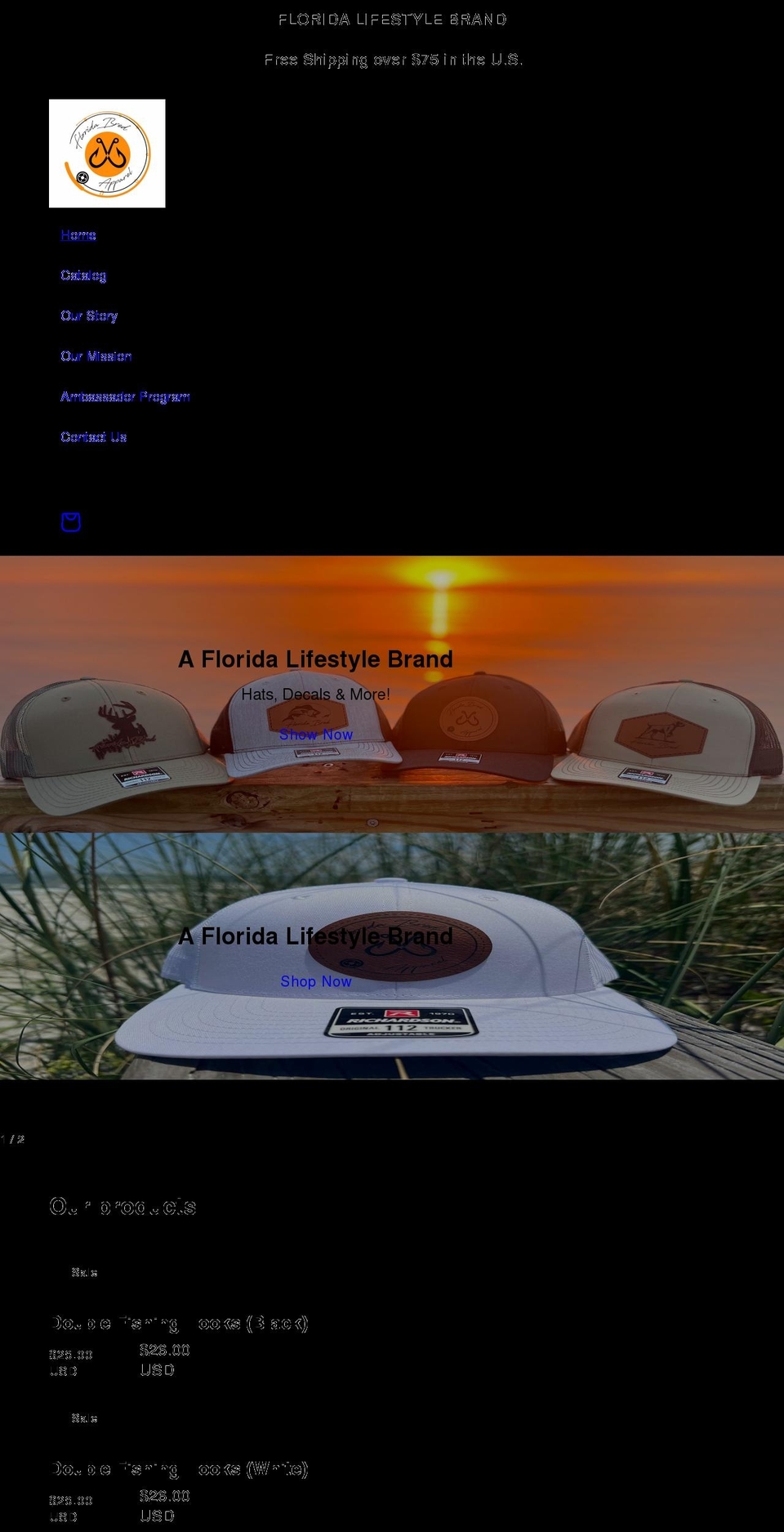 floridabredapparel.com shopify website screenshot