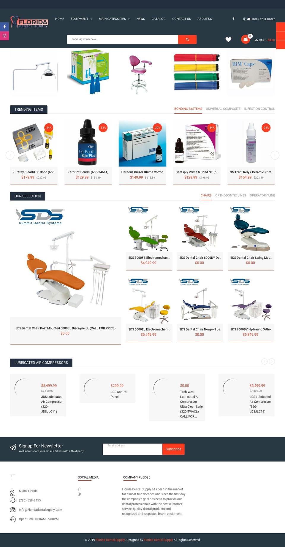 floridadentalsupply.com shopify website screenshot