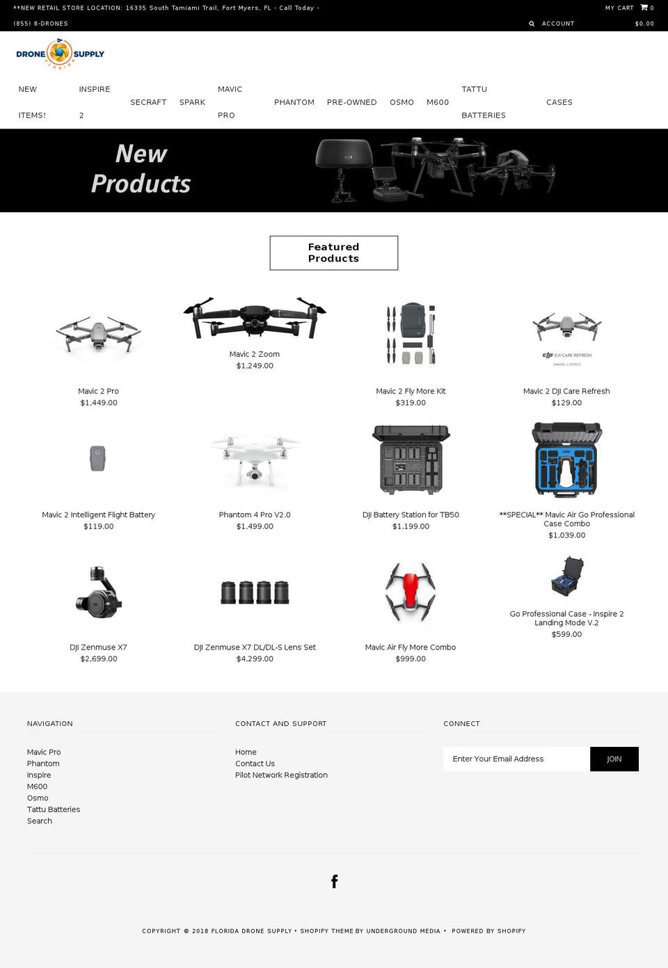 floridadronesupply.com — Shopify storefront screenshot