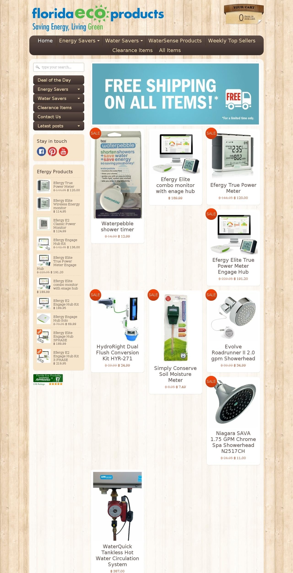 floridaecoproducts.com shopify website screenshot