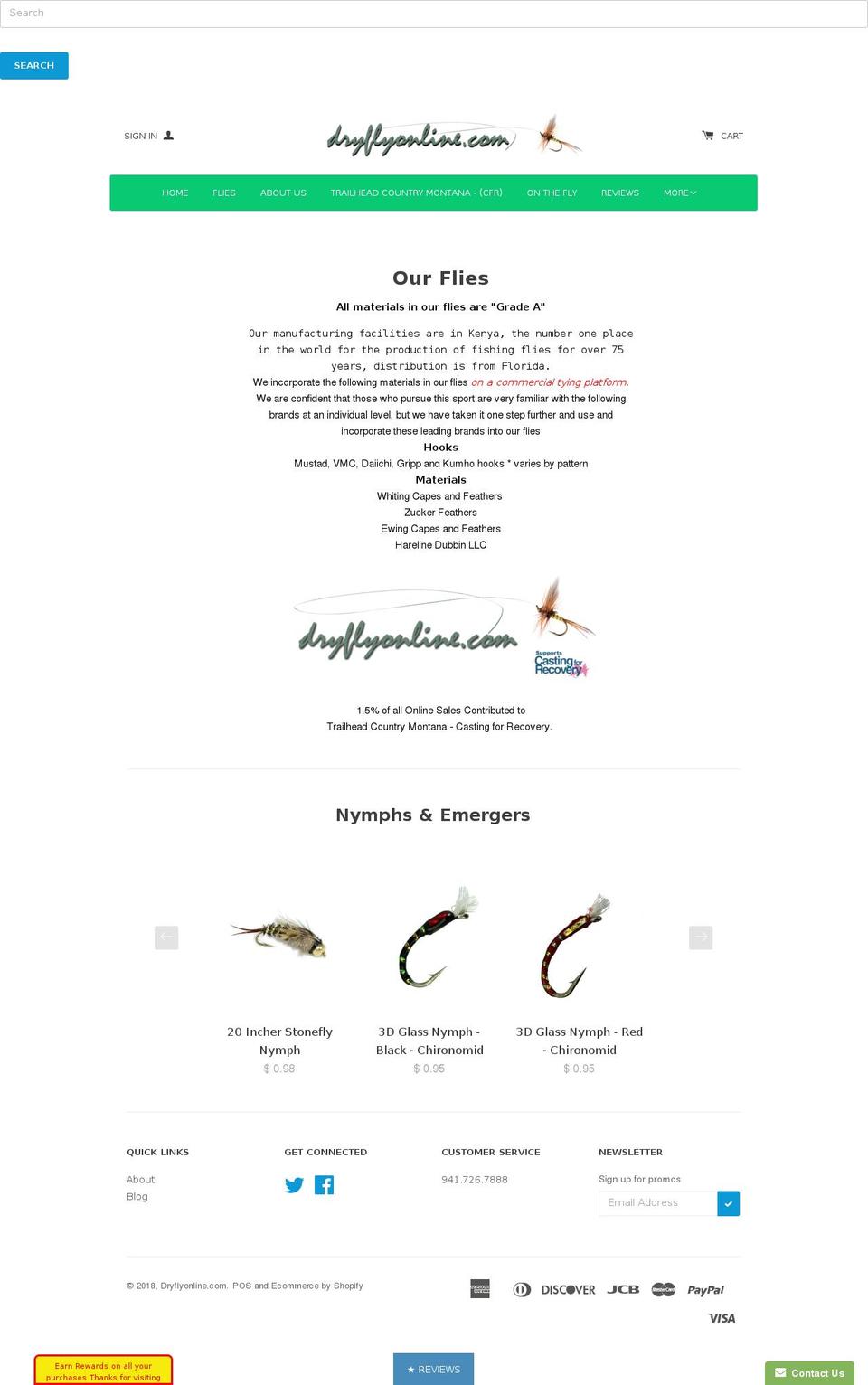floridasaltwaterflies.com — Shopify storefront screenshot