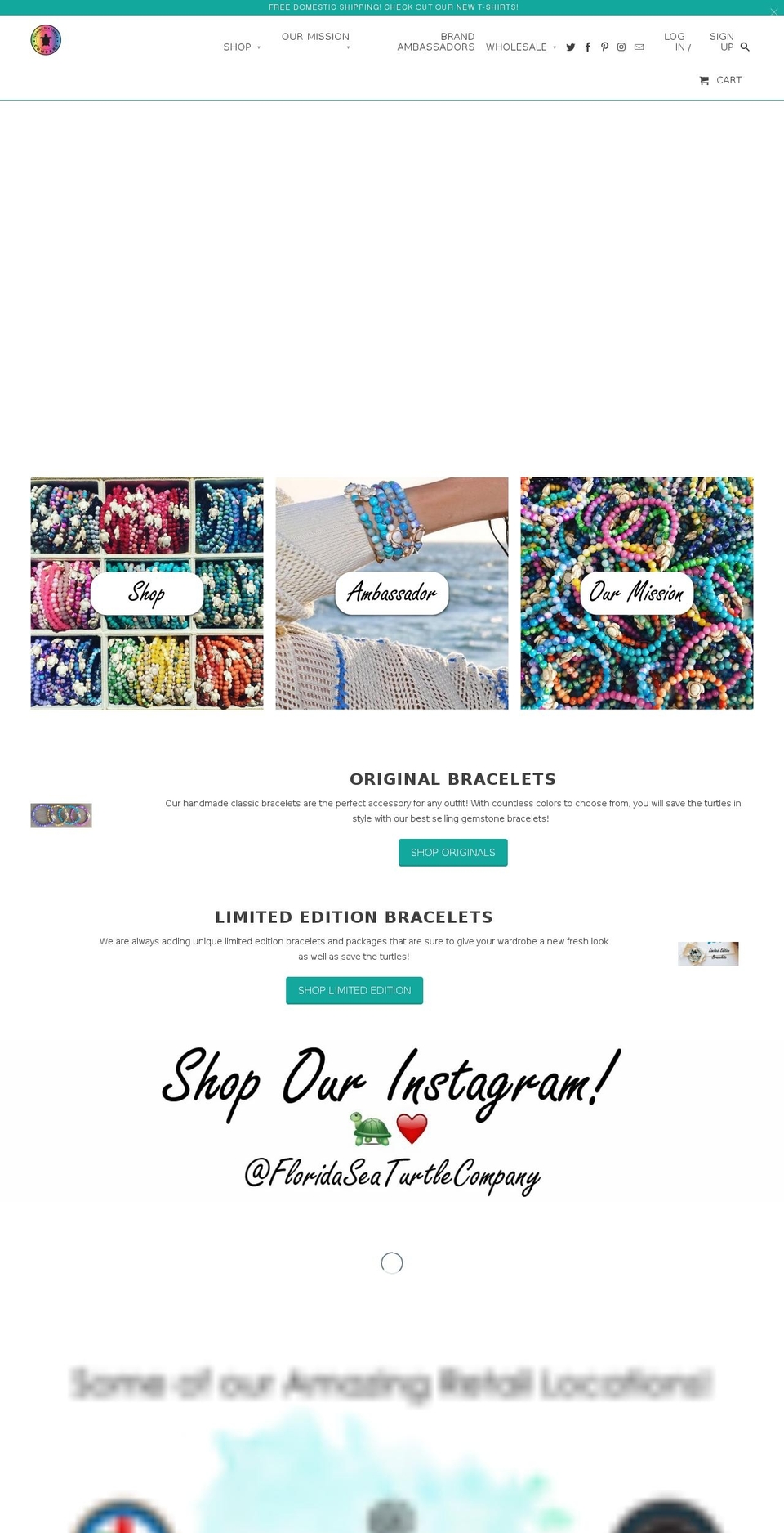 floridaseaturtlecompany.com shopify website screenshot