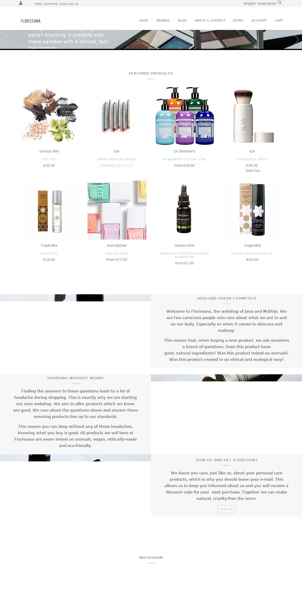 florisana.com — Shopify storefront screenshot