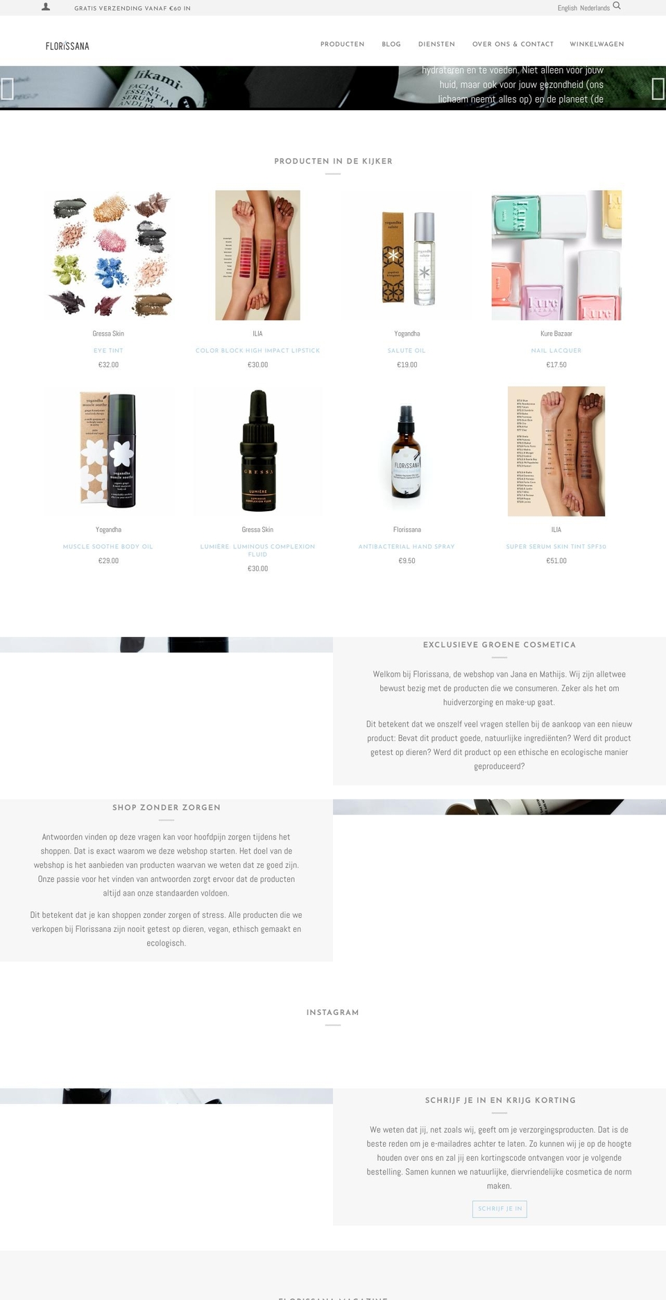 florissana.be shopify website screenshot