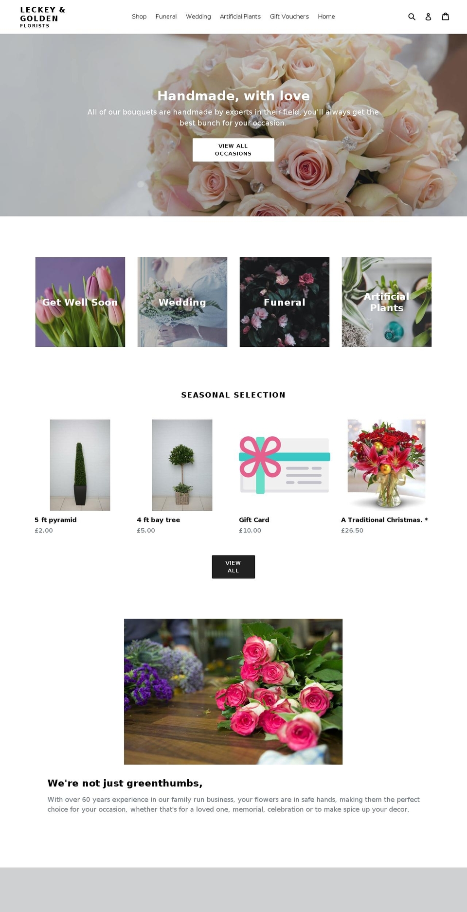 floristsbelfast.com — Shopify storefront screenshot