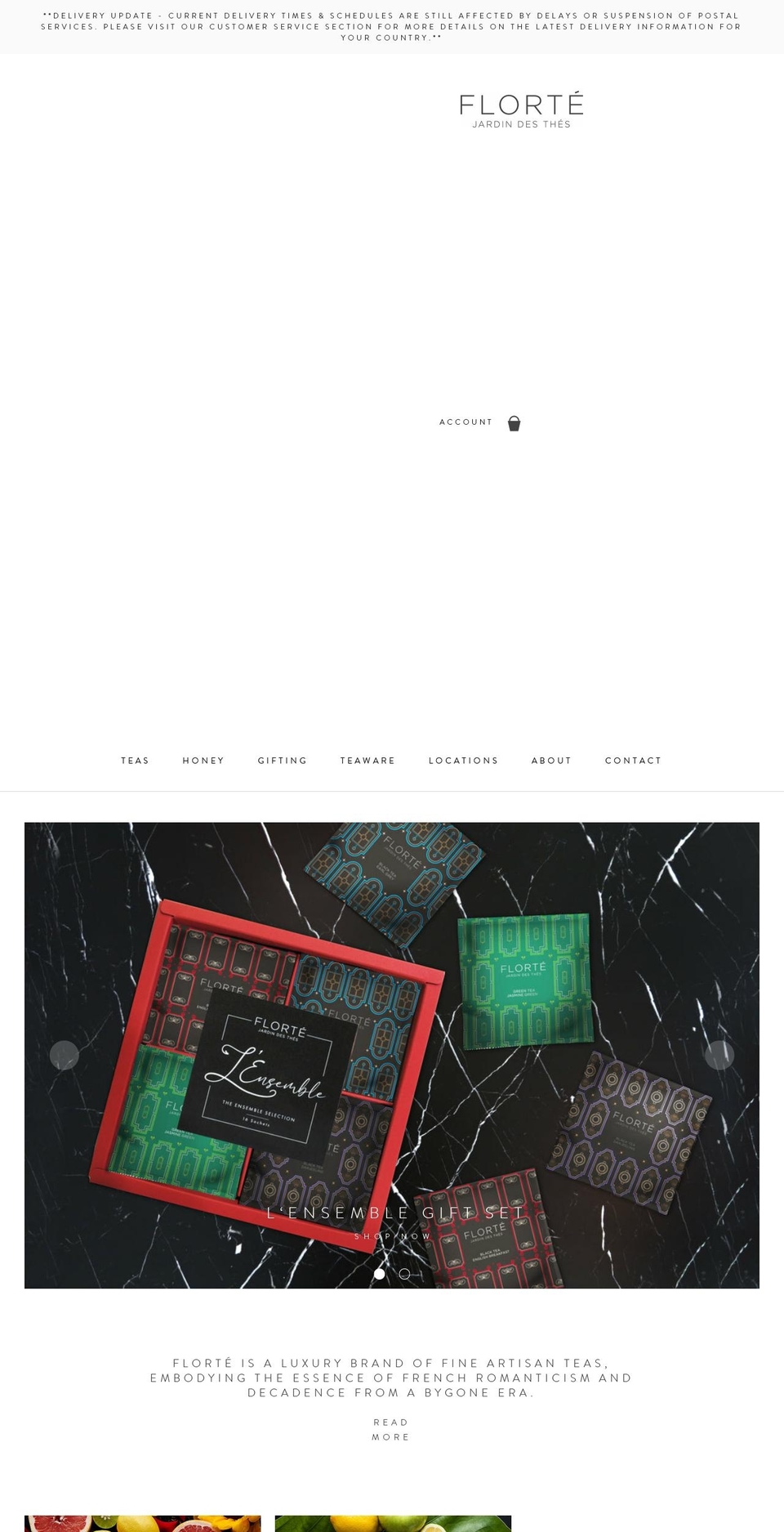 florte.uk shopify website screenshot