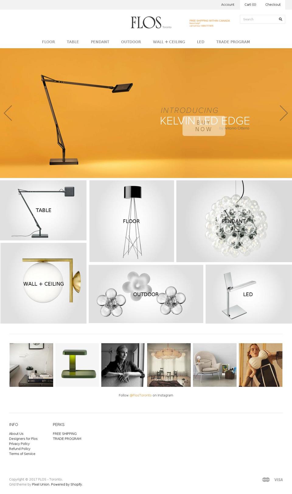 flos-toronto.com shopify website screenshot