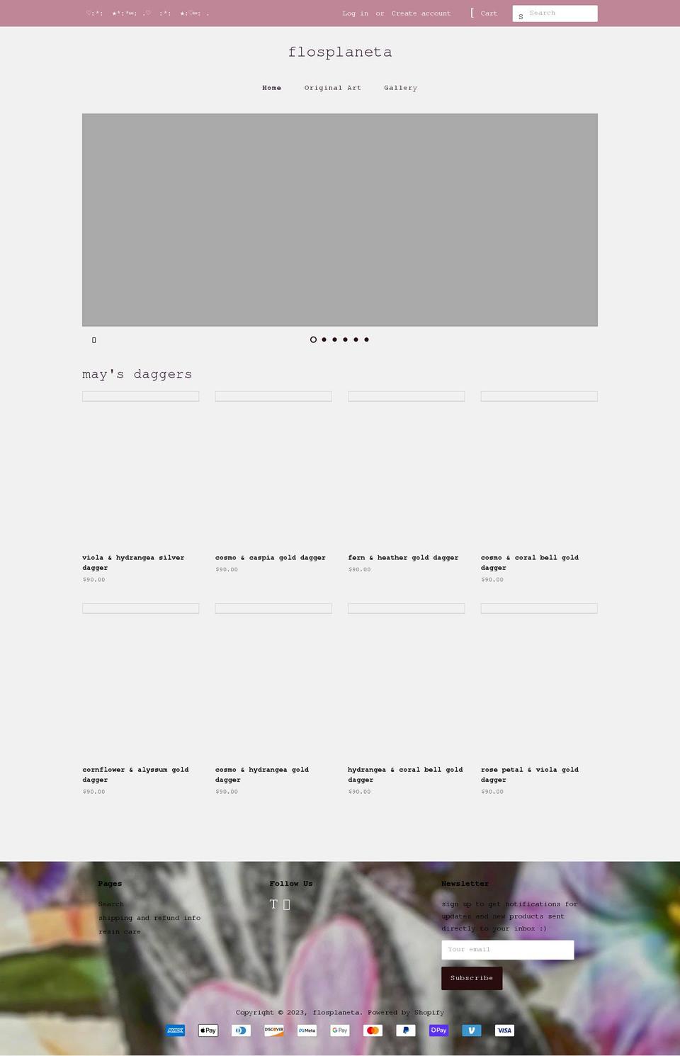flosplaneta.com shopify website screenshot