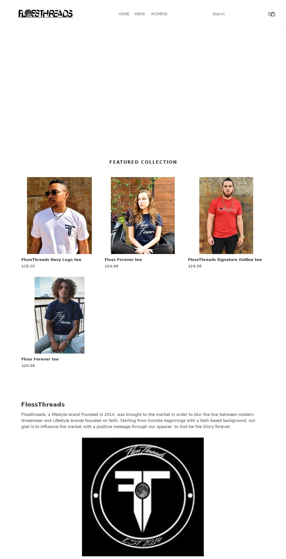 flossthreads.com — Shopify storefront screenshot