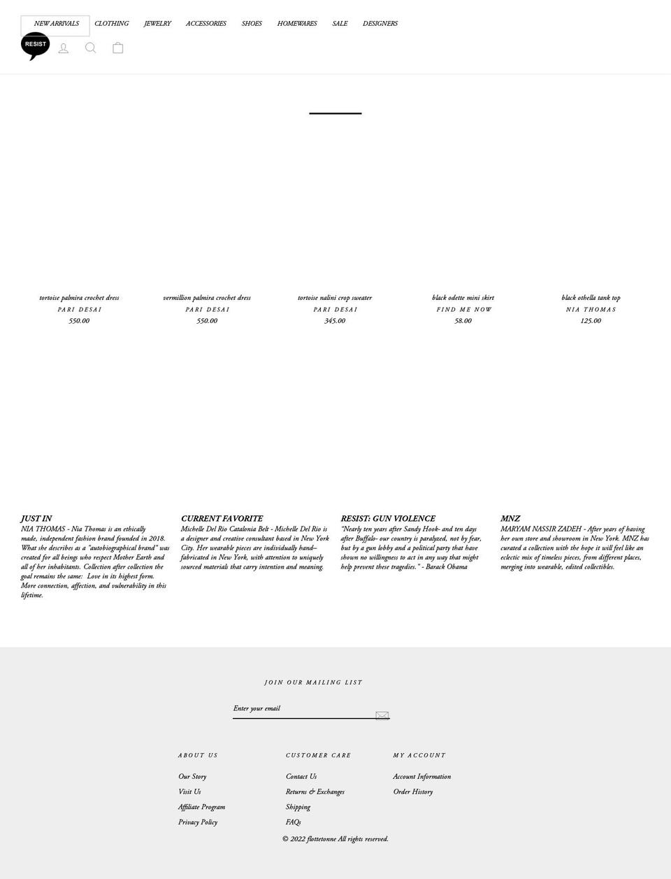 flottetonne.com shopify website screenshot