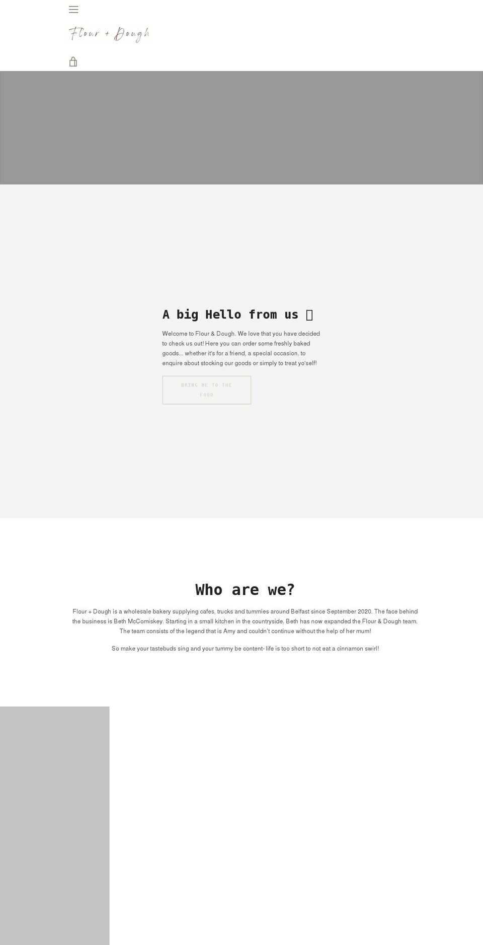 flouranddough.co.uk shopify website screenshot