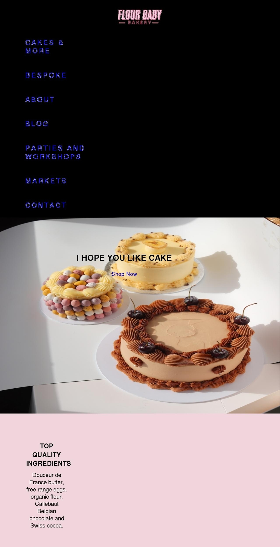 flourbabybakery.com shopify website screenshot