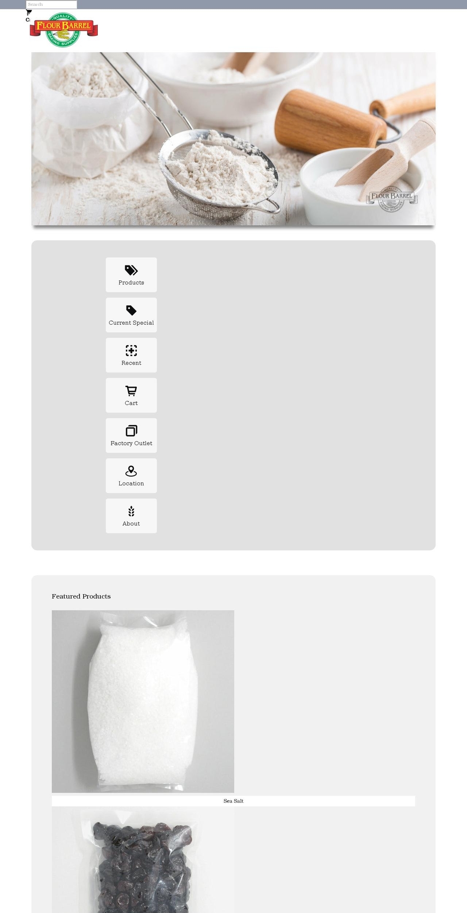 flourbarrel.ca shopify website screenshot