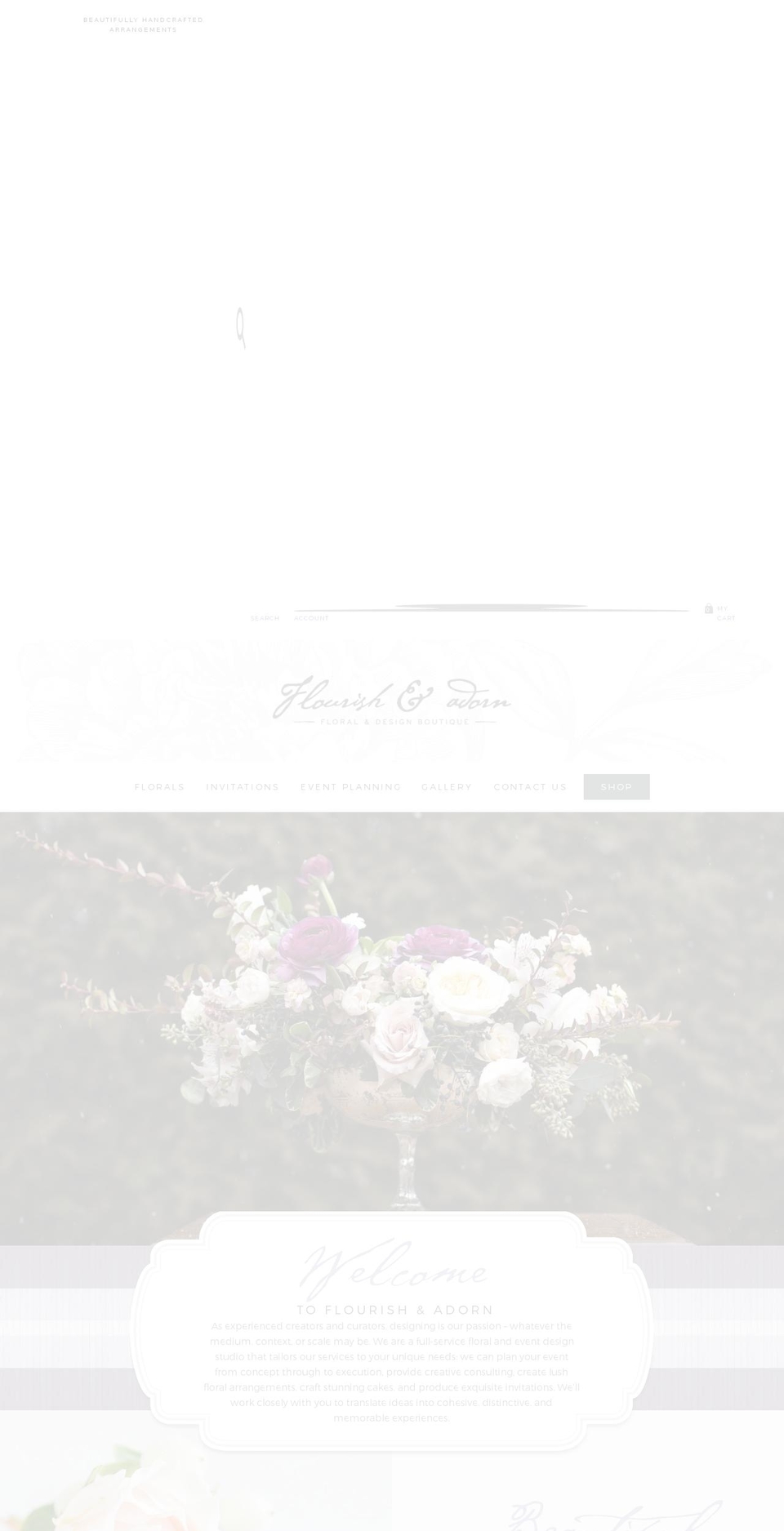 flourishandadorn.com — Shopify storefront screenshot