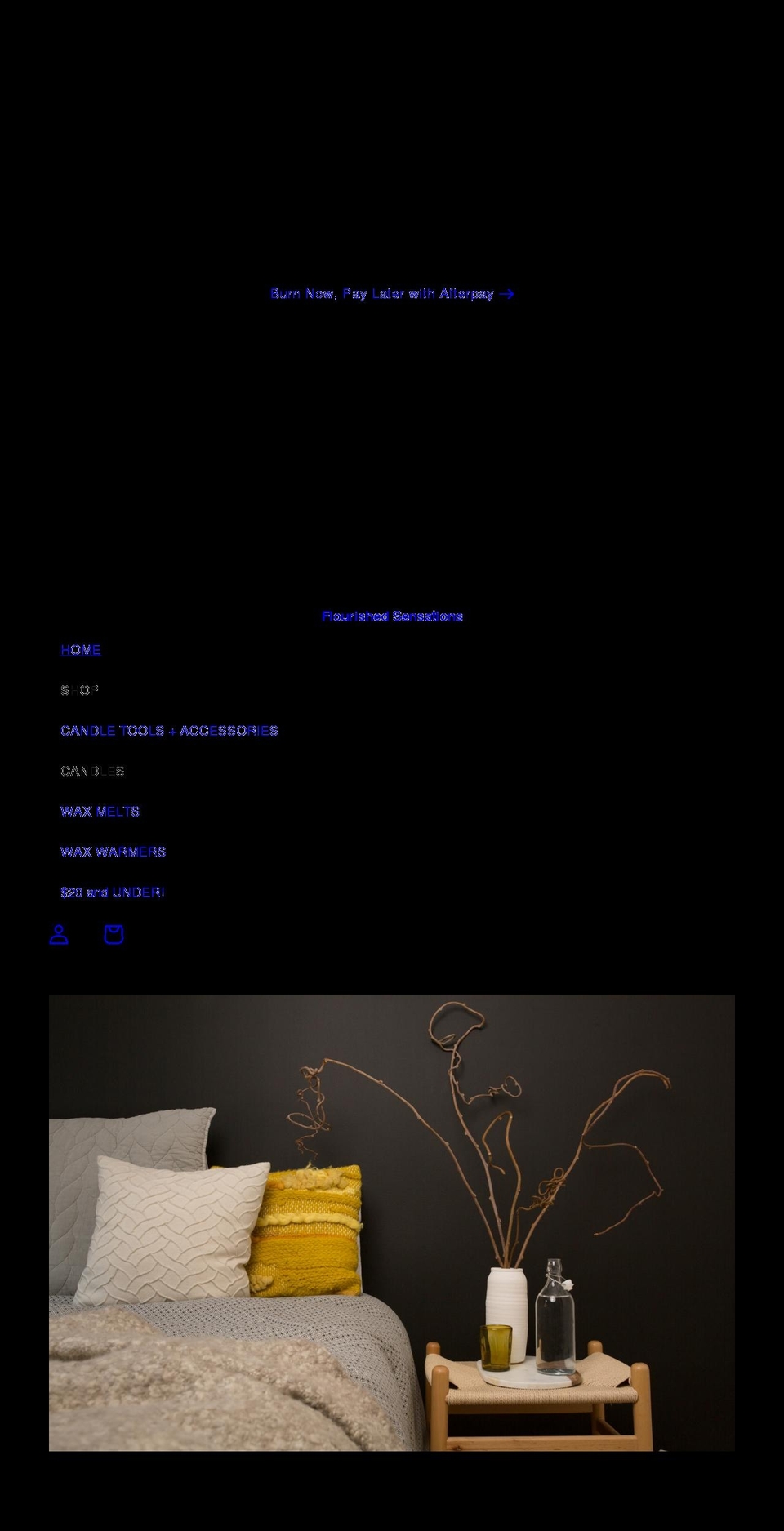 flourishedsensations.com shopify website screenshot