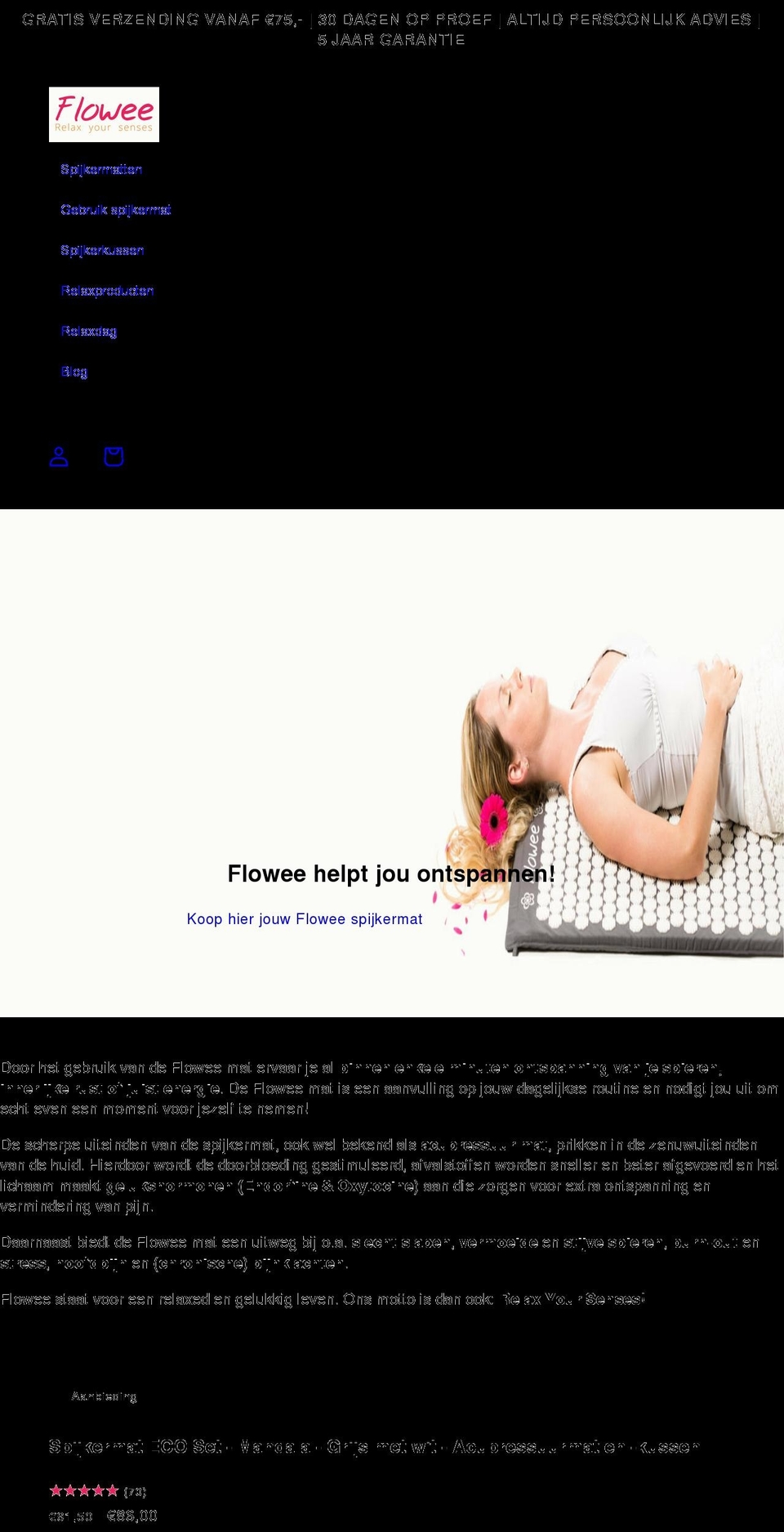 flowee.eu shopify website screenshot