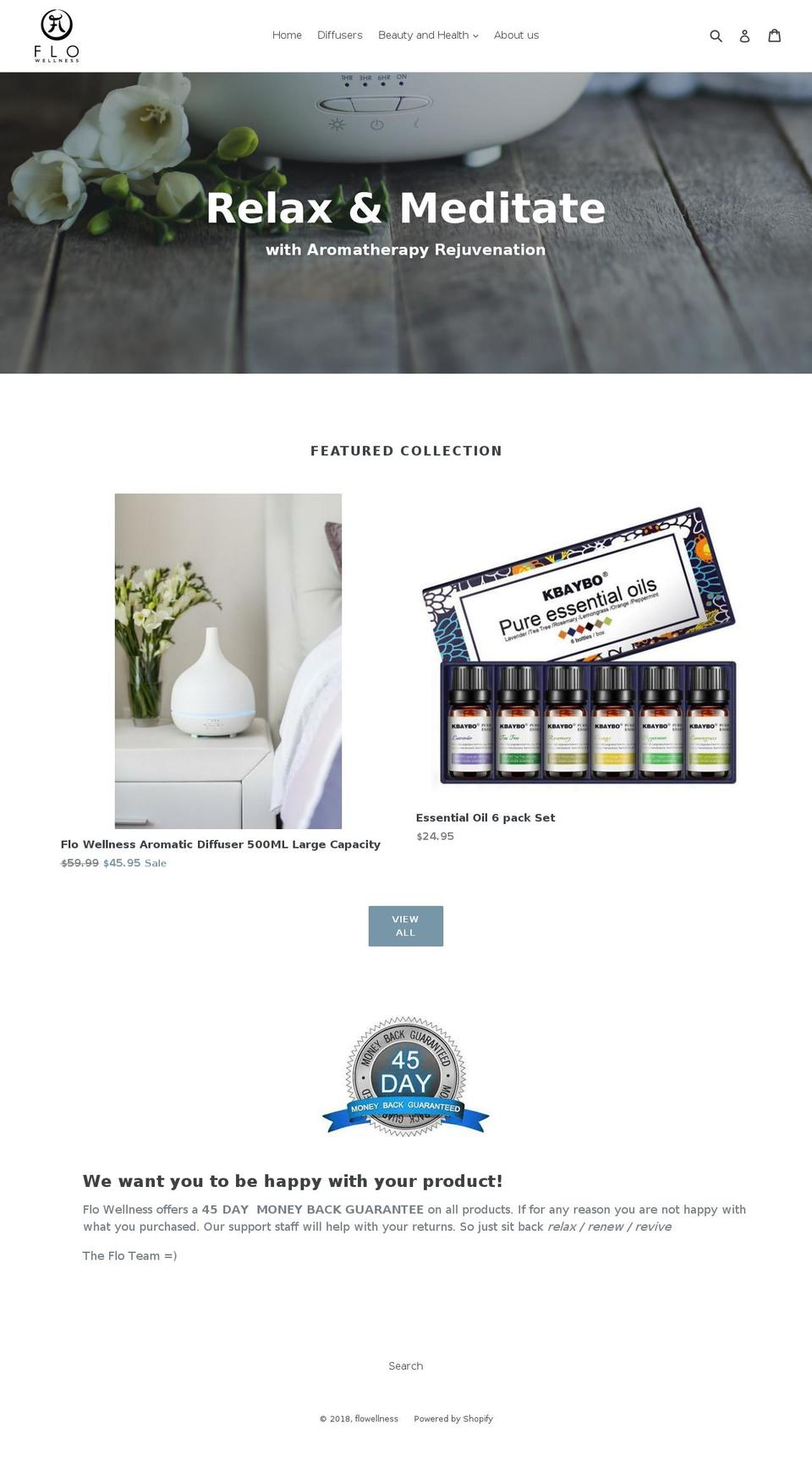 flowellness.online shopify website screenshot