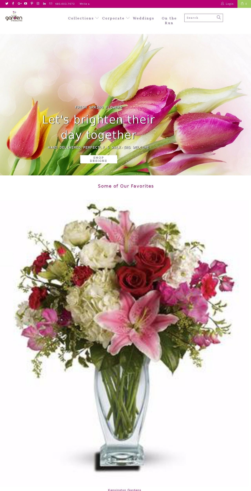 flowerandartmarket.com shopify website screenshot