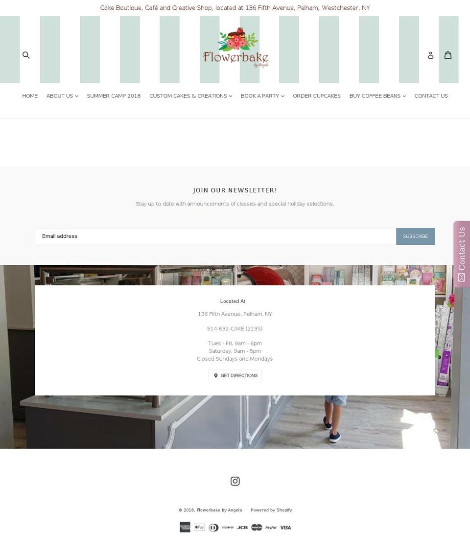 Copy of Live Store Page Shopify theme site example flowerbakeboutique.com