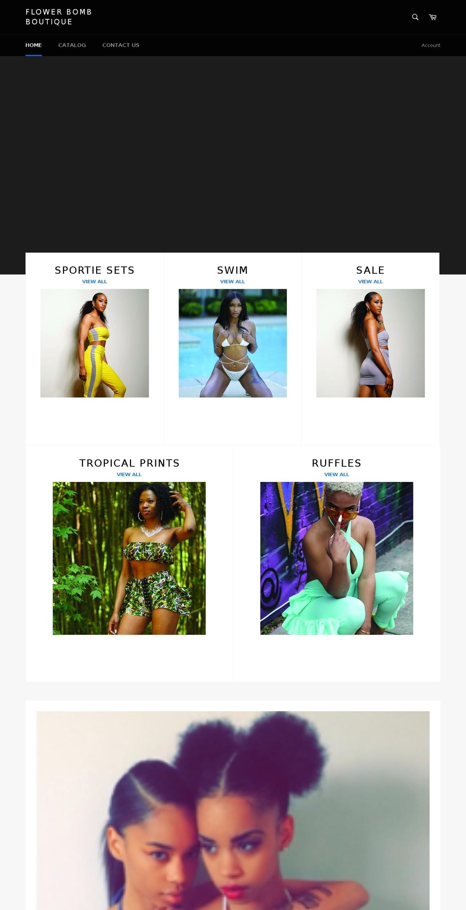 flowerbomb.boutique shopify website screenshot