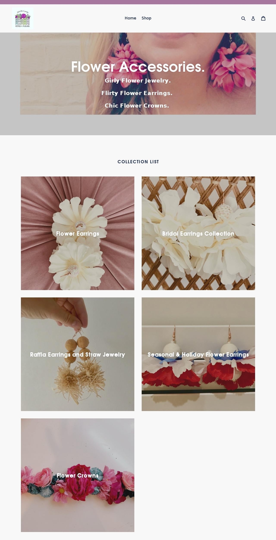 flowerbouquetbar.com — Shopify storefront screenshot