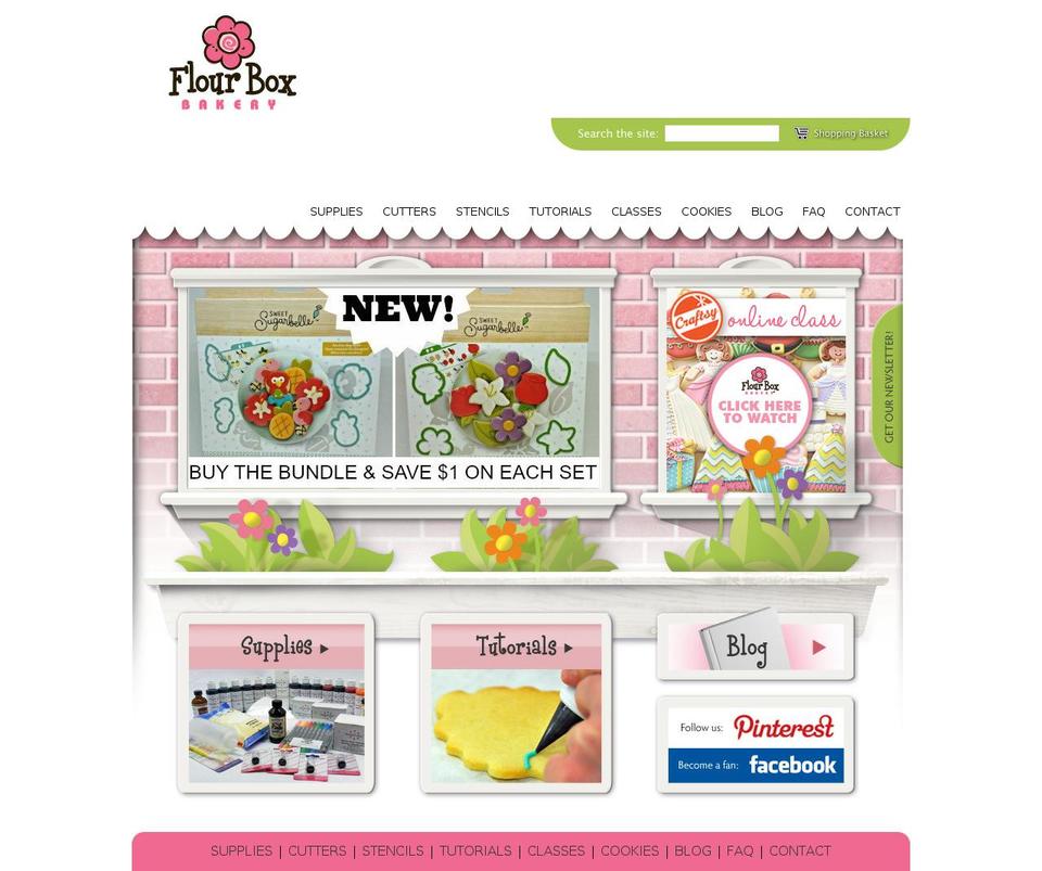 flowerboxbakery.com shopify website screenshot