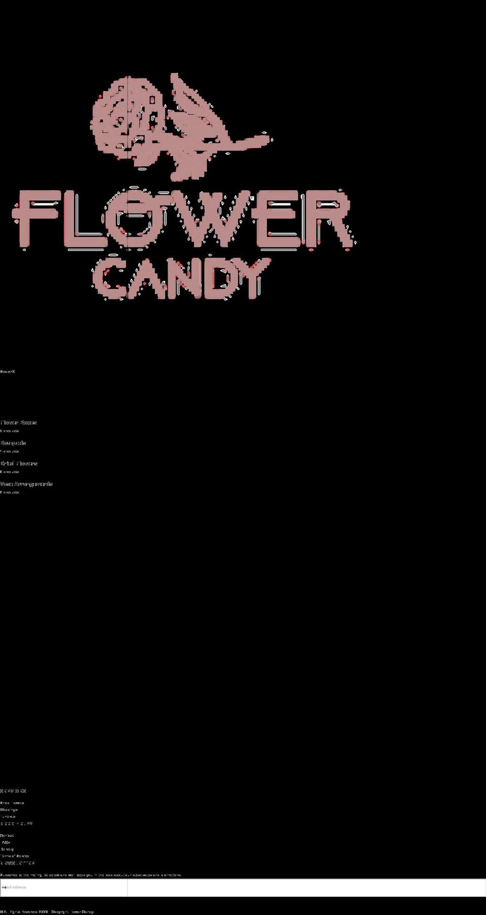 flowercandy.co.uk shopify website screenshot