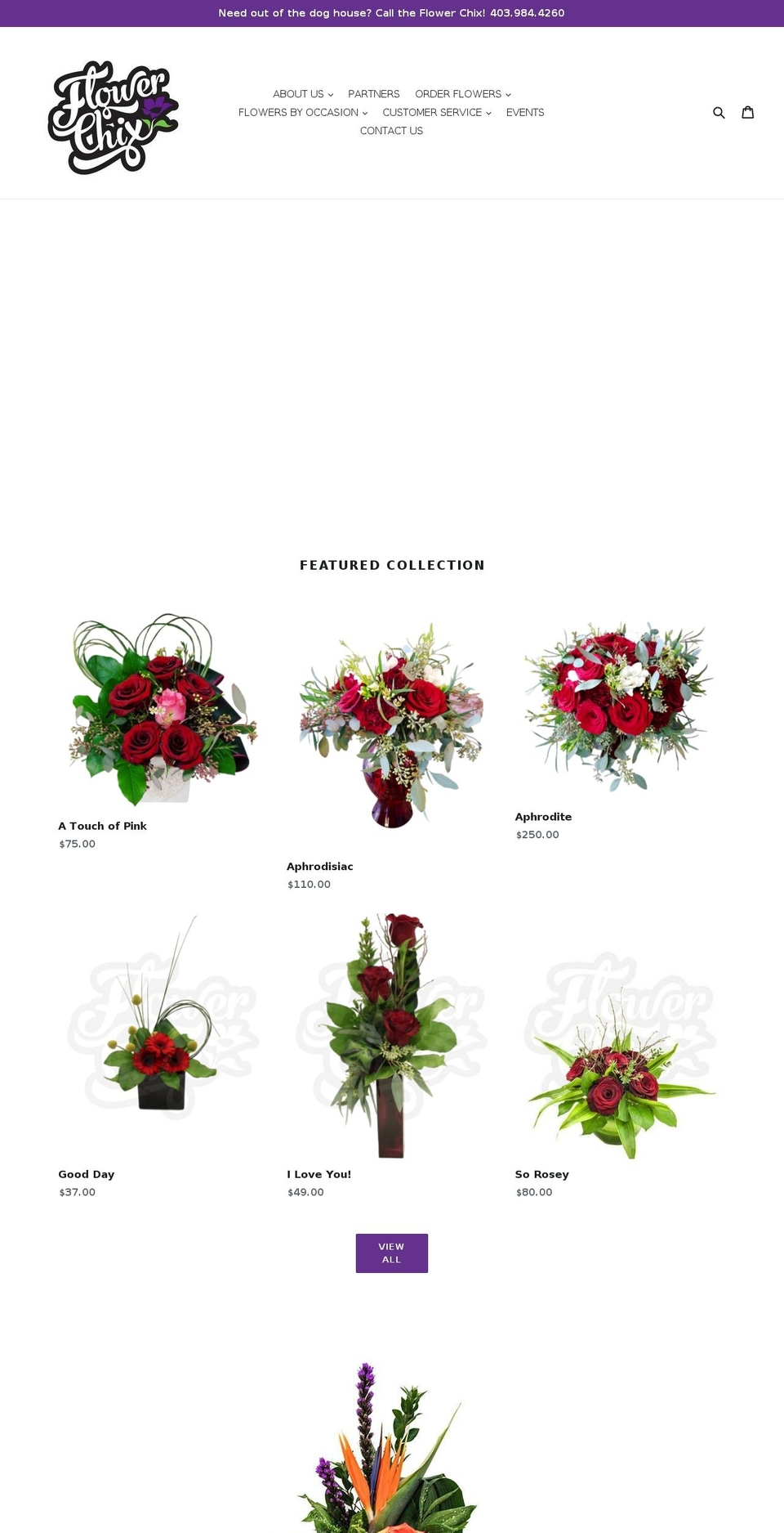 flowerchix.com shopify website screenshot