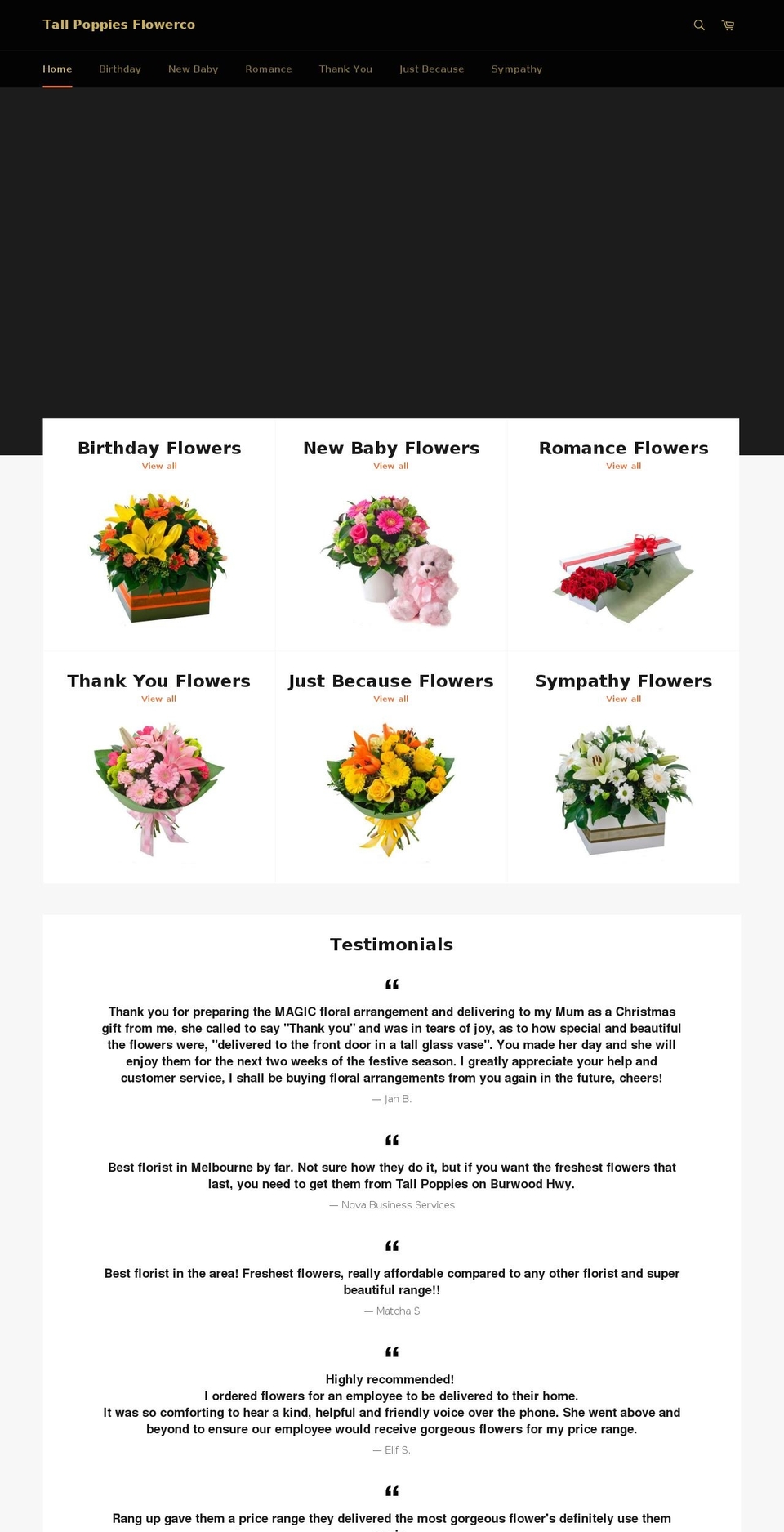 flowerco.com.au shopify website screenshot