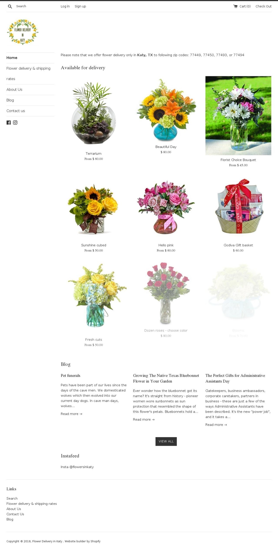 flowerdeliveryinkaty.com — Shopify store on .com