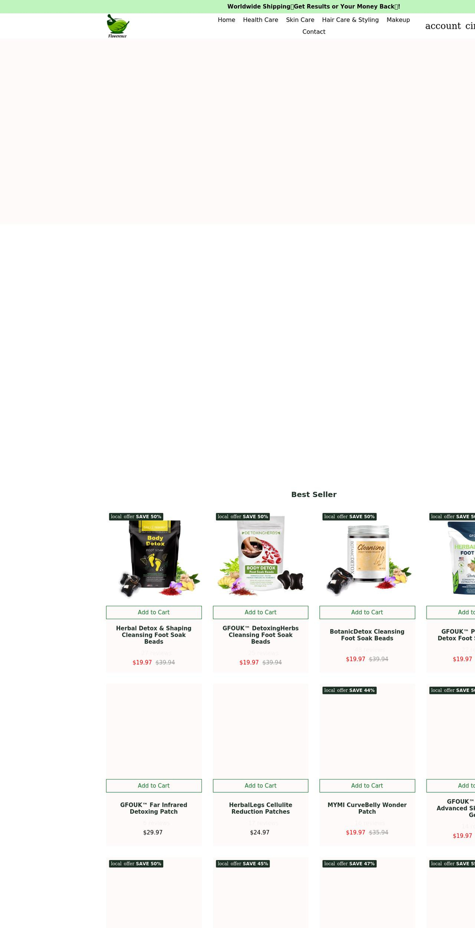 flowerence.com shopify website screenshot