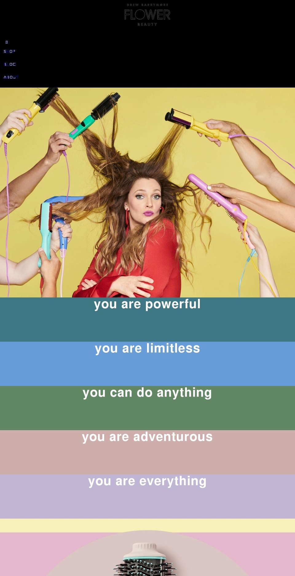 flowerhairtools.com shopify website screenshot