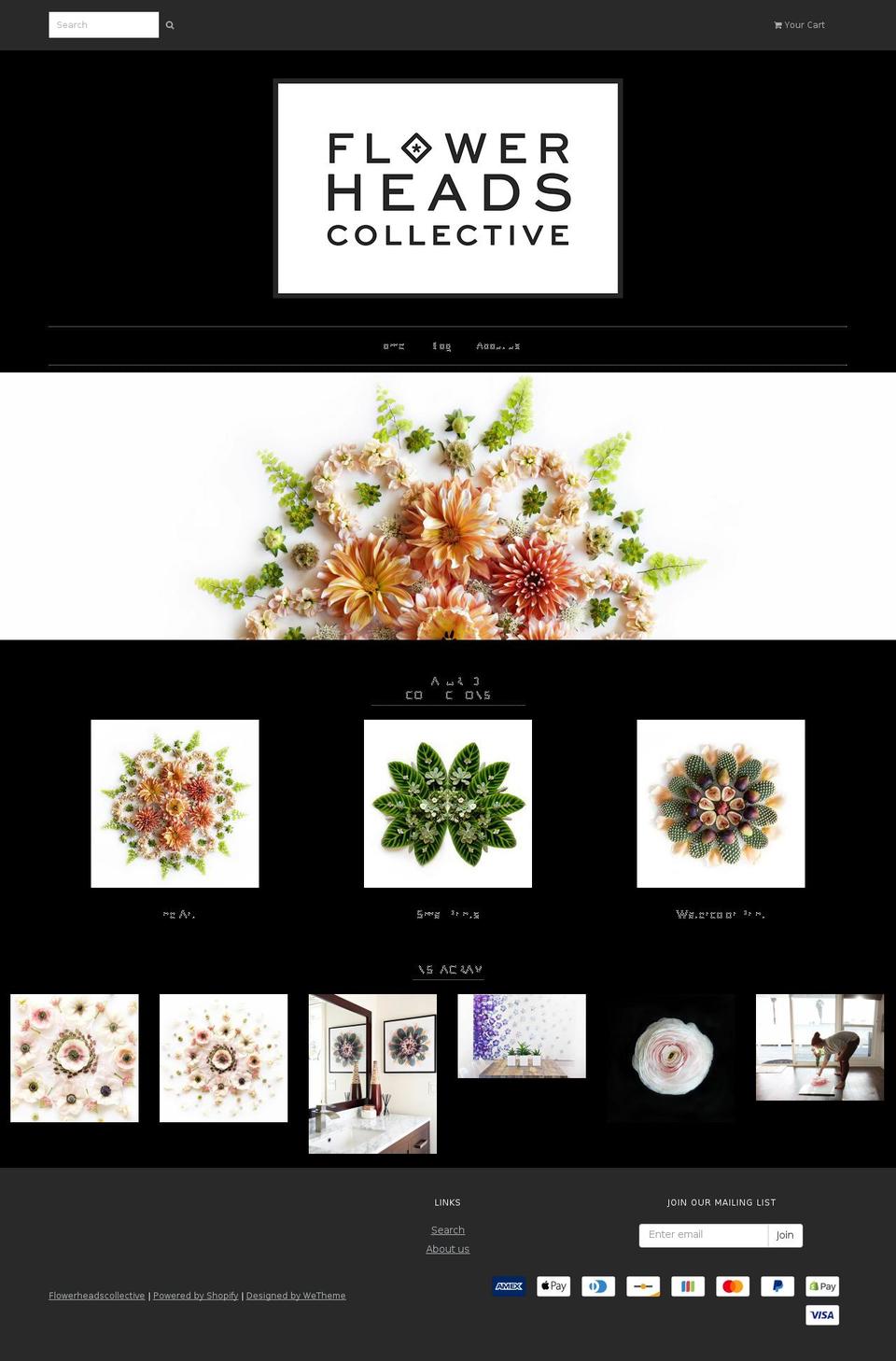 flowerheadscollective.com shopify website screenshot